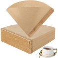 thumbnail image 1 of V60 Cone Coffee Filters, Set Of 100, Disposable Paper Coffee Filters, Natural Paper Filters For Pour Over Coffee Dripper And Coffee Maker (Natural Brown), 1 of 5