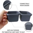 thumbnail image 2 of Interlocking Desk Drawer Organizer Tray Plastic Shallow Narrow Drawer Organizers Separators, 2 of 4