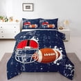 thumbnail image 2 of Erosebridal 3D Rugby Bedding ToddlerComforter Set, Football Player Down Comforter, Soccer Sports Decor, Reversible 2-Piece, 2 of 8