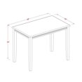 thumbnail image 5 of Pemberly Row Traditional Rectangular Wood Dining Table in Walnutt, 5 of 5
