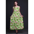 thumbnail image 2 of Bimba Robe Longue Maxi de Soirée pour Femmes en Rayonne à Imprimé Floral, Dos Nu, à Bretelles Spaghetti - Grande, 2 of 5