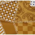 thumbnail image 5 of oneOone Cotton Poplin Twill Orange Fabric Block Craft Projects Decor Fabric Printed By The Yard 56 Inch Wide, 5 of 5