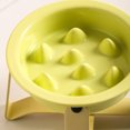 thumbnail image 2 of Decodeary Ceramic Slow Food Bowl For Pets Wear-resistant Heat-resistant Improve Feeding Habits Plate Is Beige, 2 of 6