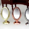 thumbnail image 2 of Miangastore Compact Makeup Mirror Miniature Mirror Golden Alloy 1Set 1.8x1in, 2 of 9