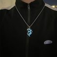 thumbnail image 3 of Glow Flame Dragon Necklace Personality Punk Glow Pendant Animal Sweater Chain, 3 of 6