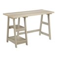thumbnail image 1 of Convenience Concepts Designs2Go Bureau Tréteau en Fini Bois Blanc Patiné, 1 of 5