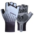 thumbnail image 2 of Cycling Bike Sweat Fingerless Anti Breathable Shock Absorption Gray M, 2 of 8