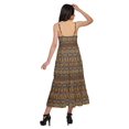 thumbnail image 3 of Moomaya Robe Longue Maxi Imprimée pour Femmes Sans Manches à Col en V Décontractée Évasée Kurta, 3 of 6