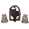 thumbnail image 2 of Ccdes Statues de Jardin, Ornements de Gopher, 3 Pcs Ornements de Gopher Résine Simulation Animal Chat Sculpture de Jardin Décoration Ornements, 2 of 8