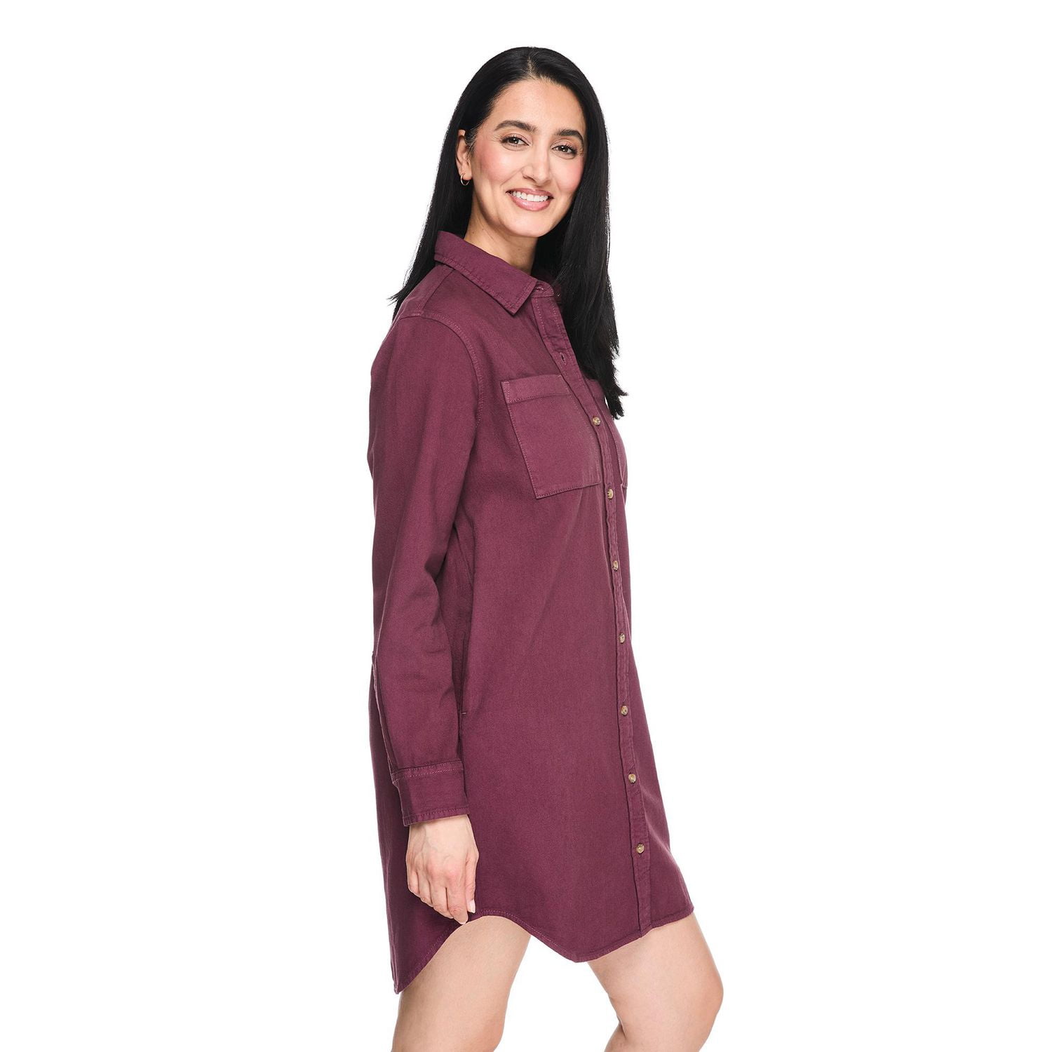 Robe-chemise en denim lavé Iyla pour femmes