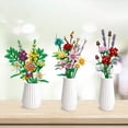 thumbnail image 3 of Building Block Bouquet Building Block Bouquet DIY Assembly 3D Model Toy Home Decoration Simulation Rose Sunflower Chrysanthemum Girl Flower Building Toy Holiday Gift, 3 of 6