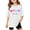 White, variant on Children Kids Girls Letter Printed Short Sleeve T Shirts Kids Oversized Tops Casual Crewneck Basic Tees Black 130/7 Y—8 Y