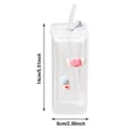 thumbnail image 2 of Heat Straw Glass Cup 400ML Cold Drink Cup Juice Cup With Lid Milk Cup Glass Texture Suitable For Beverage Use Coffee Cup Extra Large Tumbler Set Pitcher And Glasses Set Glasses Kitchen Colors Cup Set, 2 of 2