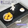 thumbnail image 4 of Gymax Set Of 4 Patio Furniture Set w/ 2 Rattan Chairs Loveseat Coffee Table Cushions, 4 of 7