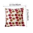 thumbnail image 3 of Flower Pillow Cover Faux Lambswool Cushion Cover Sofa Pillow Cushion, 3 of 6