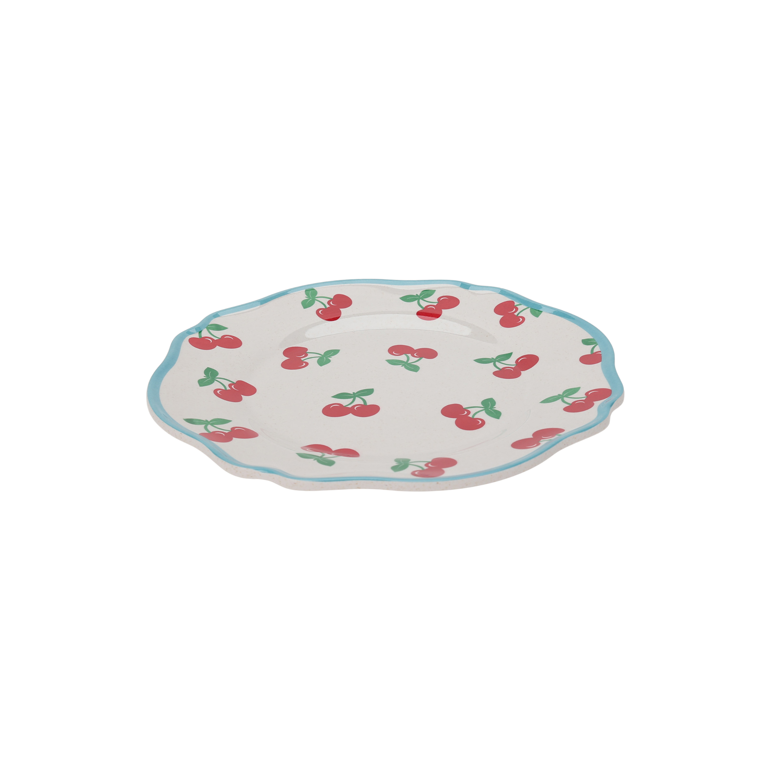 Hometrends Assiette à Salade en Bambou Mélamine Cerise 8.375 Inch
