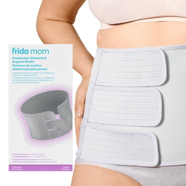 Frida Mom - Classeur de soutien abdominal post-partum pour récupération post-partum, pour un accouchement naturel et une récupération par césarienne, enveloppe de compression réglable de 22,9 cm de ha