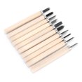 thumbnail image 4 of Couteau de Sculpture sur Bois, 10 Pcs Couteau de Sculpture sur Bois Outil de Charpentier Gouges de Menuiserie Fonctionnement Fluide, 4 of 14