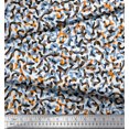 thumbnail image 2 of Soimoi Tissu Satin Modal Tissu à Imprimé Camouflage Multicolore au Mètre 42 Pouces de Large, 2 of 3