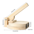 thumbnail image 4 of 2X Wood Tortilla Press Dumpling Skin Maker Presser Chapati Roti Taco Corn Maker Pressing Kitchen Gadget Accessories, 4 of 6