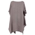 thumbnail image 4 of Ketyyh-chn99 Chandail à Manches Longues Femme Mode Tendance Ample Mignon T-Shirts pour Femmes à Manches Longues Col Rond Chandails T-Shirt Basique Hauts Blouse Café,2TG, 4 of 5