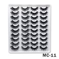 thumbnail image 1 of False Eyelashes Faux Mink Lashes 20 Pairs Long Dramatic Fluffy Volume Natural Fake Eyelashes Value Pack MC-11, 1 of 5