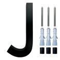 thumbnail image 2 of House Letters for Outside House Numbers and Letters for Outside Modern Floating Acrylic Decorative House Letters with Nail Kit Easy To Install Door Address Letters for Home Garden Office Apartment, 2 of 3