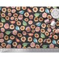 thumbnail image 2 of Soimoi Velvet Fabric Bird & Anemone Floral Fabric Prints by Yard 58 Inch Wide, 2 of 3