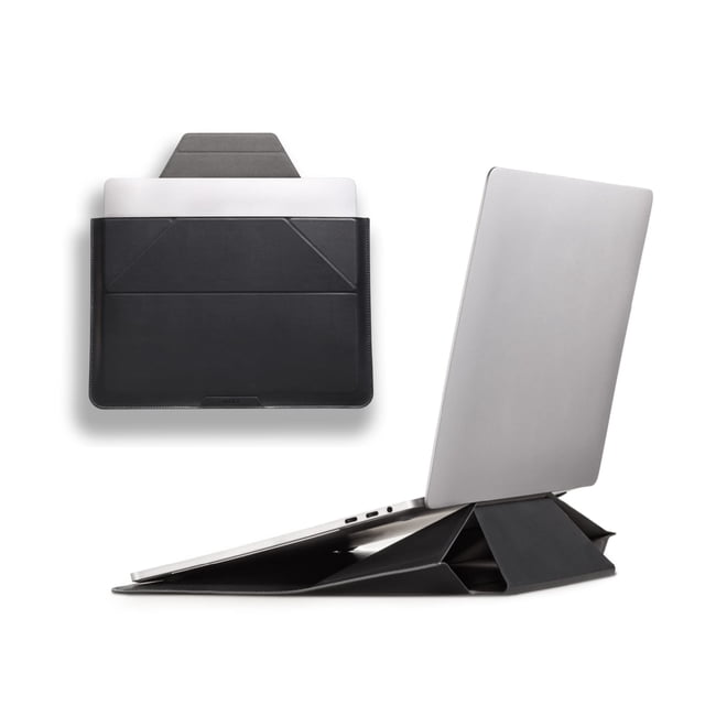 MOFT Laptop Bag Sleeve for MacBook Computer Expandable Storage, Two Adjustable Angles, Ultra-Slim Stylish Pieces Laptop Case, Night Black, 15-16"