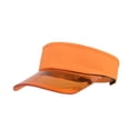 thumbnail image 1 of GDREDA Sun Hat Men Fashion Women Solid Color Sun Protection Topless Transparent Baseball Visor Cap，Orange, 1 of 2