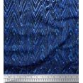 thumbnail image 3 of oneOone Georgette Viscose Fabric Waves Panel Printed Craft Fabric BTY 42 Inch Wide, 3 of 3