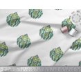 thumbnail image 3 of Soimoi Modal Satin Fabric Leaves & Floral Block Print Sewing Fabric Yard 42 Inch Wide, 3 of 3