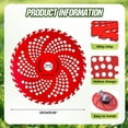 thumbnail image 4 of CNKOOBrush Cutter Blade  2025 Upgraded 9 Inch Saw Blade for Weedeater  Durable Universal Adapter Kit  Brush Cutter Blade for Weedeater (1 Set（10 Pack）), 4 of 7