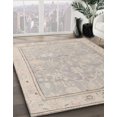 thumbnail image 2 of Ahgly Company Indoor Square Abstract Desert Sand Beige Oriental Area Rugs, 3' Square, 2 of 6