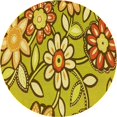 thumbnail image 1 of Ahgly Company Tapis d'Intérieur Lavable en Machine Carré Acajou Brun, 3 Pieds Carré, 1 of 7