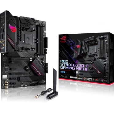 Asus ROG Strix B550-F Gaming WiFi II carte mère ATX, AM4, PCIe 4.0, WiFi 6E, LAN 2.5Gb, BIOS Flashback, HDMI 2.1, RGB Aura Sync, Processeurs de bureau AMD Ryzen™ des séries 5000 et 3000