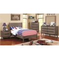 thumbnail image 5 of Allora 2-Drawer Mid-Century Solid Wood/Wood Veneer/MDF Nightstand in Gray, 5 of 5