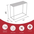 thumbnail image 2 of Safdie & Co. Table Console Marble Look. Table d'appoint de salon, table d'entree ideale pour tout decor. Base couleur Or, 2 of 7