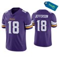 thumbnail image 1 of Vikings Youth Football Jersey Vikings 18#Jefferson Replica Player Name Jersey -WEVALLEY, 1 of 2