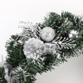 thumbnail image 5 of Couronne de Porte Lumineuse à LED Décorations de Couronne de Noël avec Boules de Pin Cintre pour Porte d'Entrée, 5 of 5