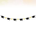 thumbnail image 3 of SHISUYAN Creative Graduation Party Pendant Doctorial Hat Star Paper Banner Hanging Pull Flag, 3 of 8