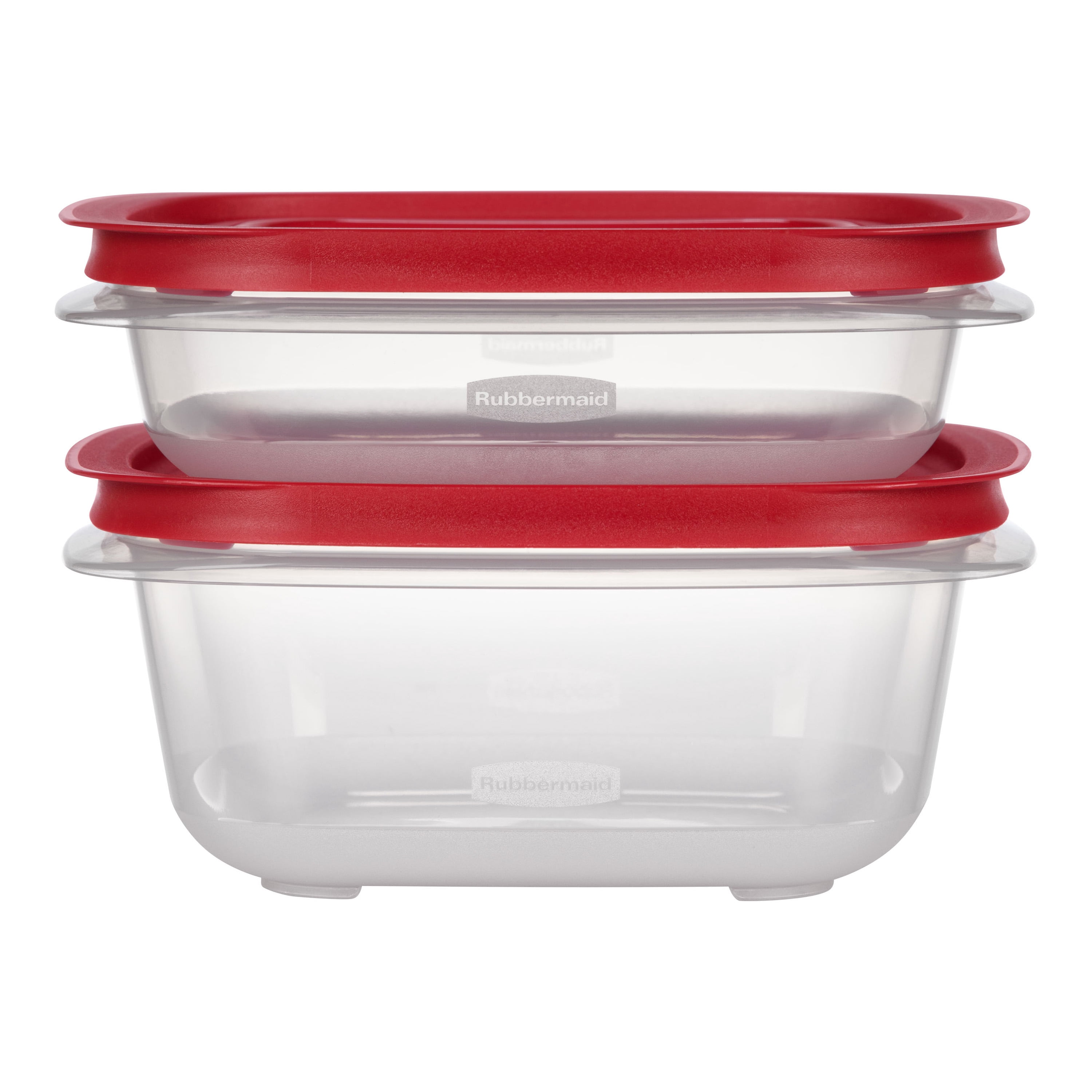 Rubbermaid 4.92- and 7.81-Cup EasyStore Square Food Storage Containers with Lids, 2 Pack