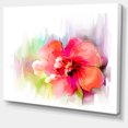 thumbnail image 2 of Beautiful Red Floral Watercolor - Floral Canvas Art Print, 2 of 4