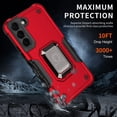 thumbnail image 3 of Tasnim Samsung S23 Ultra Étui Protecteur Ajusté Étui Rigide Support Anneau Stad Étui pour Galaxy S23 Ultra - Rouge, 3 of 5