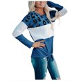 thumbnail image 2 of RKSTN Sweaters for Women Fashion Stripe Leopard Print Comfortable Long Sleeves Sweater Tops Fall Sweaters, 2 of 9
