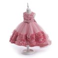thumbnail image 4 of XDZJLR Robes pour Filles Enfants Été Sans Manches Fleur Princesse Défilé Performance Jupe, 4 of 7