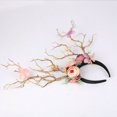 thumbnail image 4 of Christmas Fairy Tale Flower Headband Retro Tree Branch Deer Ears Antler Hair Hoop, 4 of 4