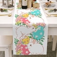 thumbnail image 2 of Binwennn Knit Table Easter Bunny Egg Pattern Linen Print Kitchen Dining Room Insulated Decorative Placemat（A）, 2 of 6