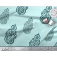 thumbnail image 3 of Soimoi Moss Georgette Fabric Floral & Paisley Block Print Sewing Fabric Yard 42 Inch Wide, 3 of 3