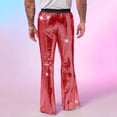 thumbnail image 5 of Pantalon Décontracté pour Hommes, Taille Serrée, Performance de Scène, Style Boîte de Nuit, Pantalon Évasé, 5 of 5